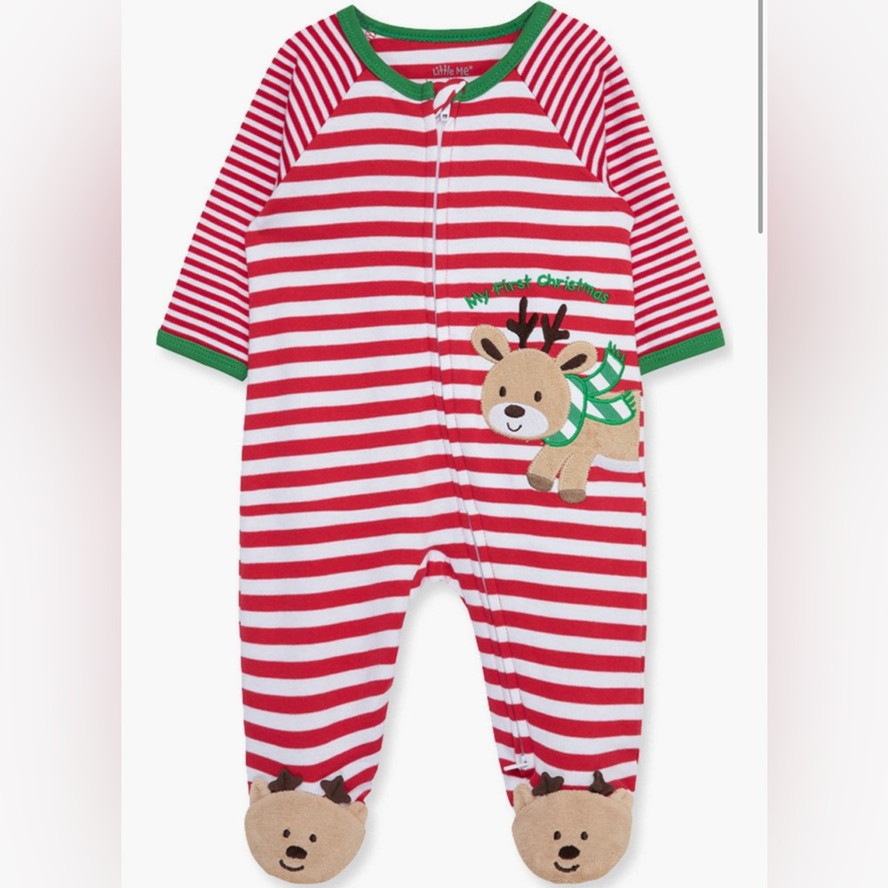Little Me Holiday Sleeper. Size 3 months.